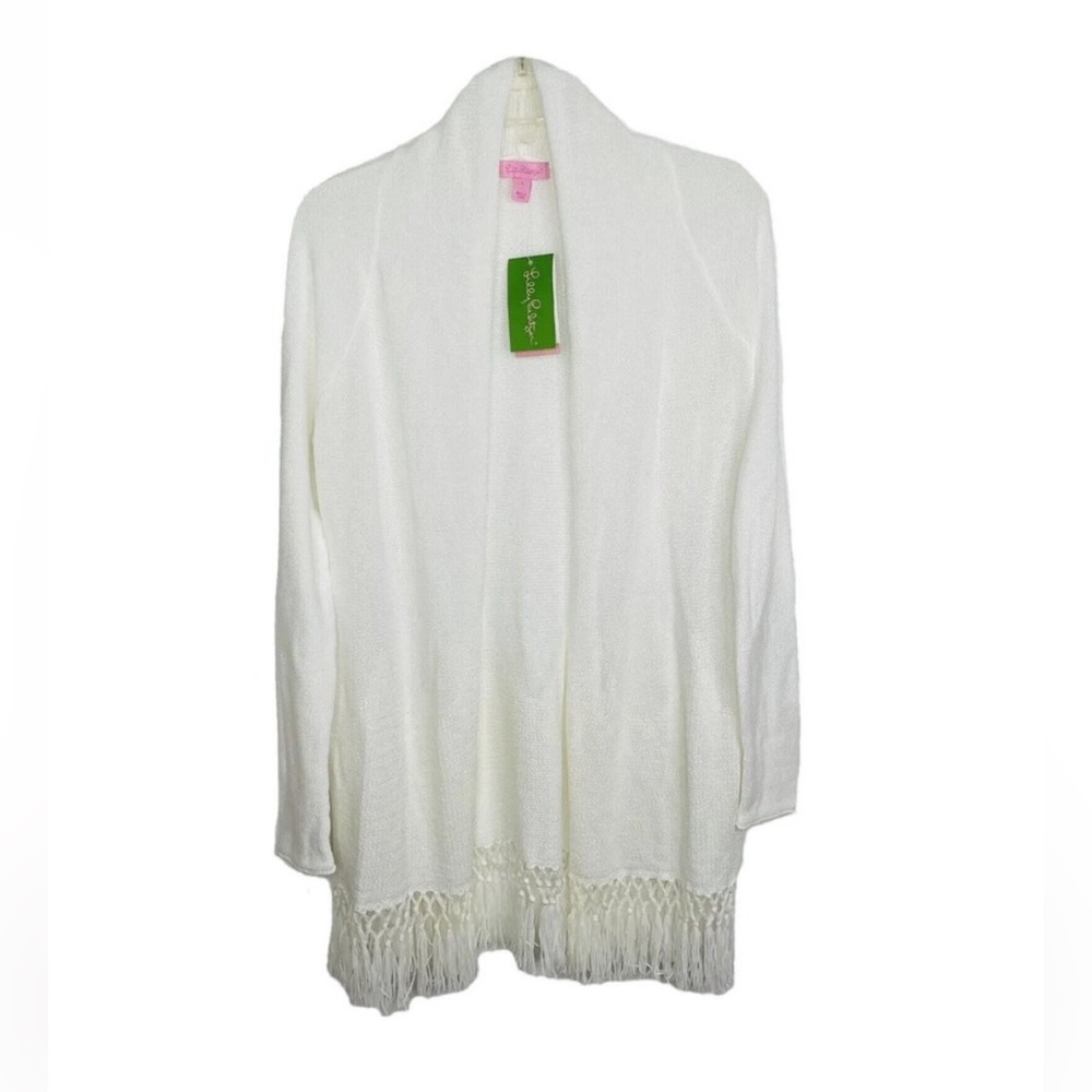 NWT Lilly Pulitzer Tatum Cardigan Resort White Size Small
